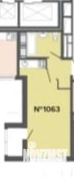 Студия квартира, на длительный срок, 25м2, 16/17 этаж