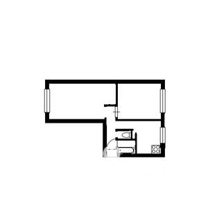 2-к квартира, на длительный срок, 45м2, 4/5 этаж