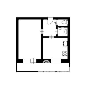 1-к квартира, на длительный срок, 38м2, 6/12 этаж