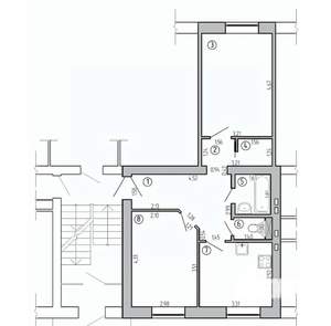 2-к квартира, на длительный срок, 54м2, 1/5 этаж