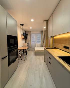 Студия квартира, на длительный срок, 20м2, 22/23 этаж