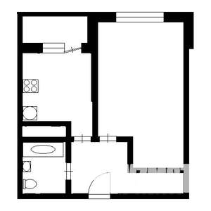 1-к квартира, на длительный срок, 40м2, 19/25 этаж