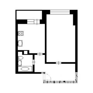 1-к квартира, на длительный срок, 42м2, 5/20 этаж