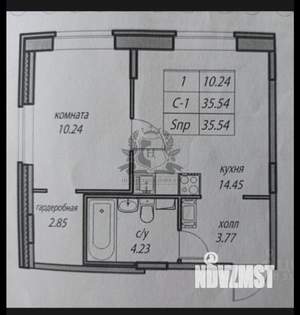 2-к квартира, на длительный срок, 36м2, 3/4 этаж