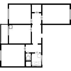 3-к квартира, на длительный срок, 80м2, 11/12 этаж