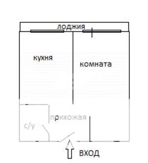 1-к квартира, на длительный срок, 34м2, 5/16 этаж