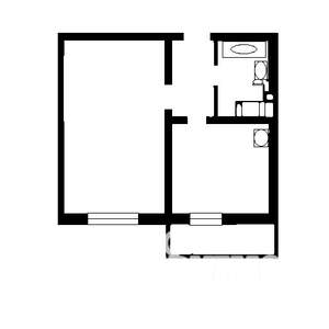 1-к квартира, на длительный срок, 39м2, 2/22 этаж