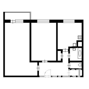 2-к квартира, на длительный срок, 52м2, 4/10 этаж