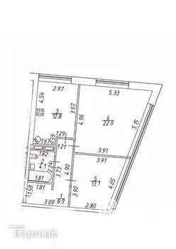 2-к квартира, на длительный срок, 62м2, 4/11 этаж