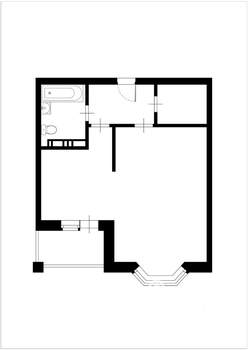 1-к квартира, на длительный срок, 40м2, 4/8 этаж