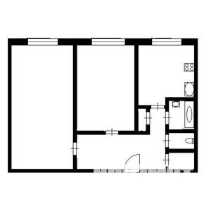 2-к квартира, на длительный срок, 51м2, 2/9 этаж