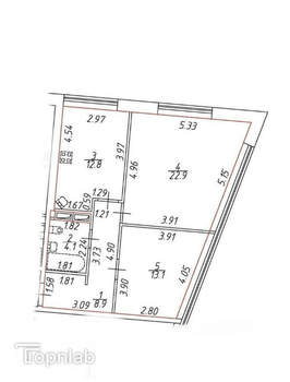 2-к квартира, на длительный срок, 62м2, 4/11 этаж