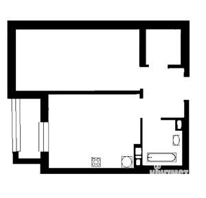1-к квартира, на длительный срок, 45м2, 18/19 этаж