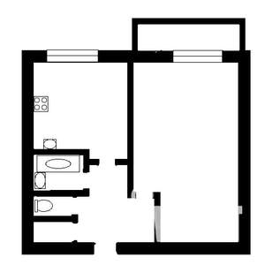 1-к квартира, на длительный срок, 32м2, 7/9 этаж