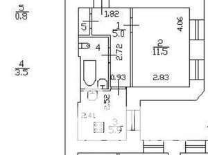 1-к квартира, на длительный срок, 27м2, 4/4 этаж