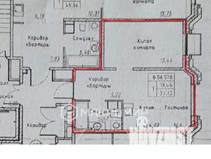 1-к квартира, на длительный срок, 38м2, 6/9 этаж