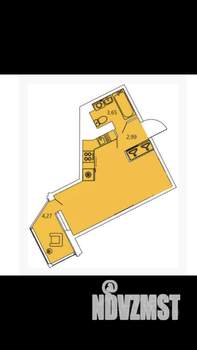 Студия квартира, на длительный срок, 27м2, 11/19 этаж