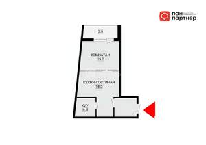 1-к квартира, на длительный срок, 37м2, 2/11 этаж