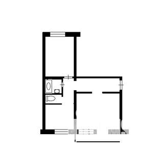 2-к квартира, на длительный срок, 56м2, 5/5 этаж