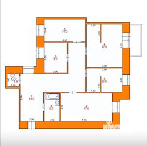 4-к квартира, на длительный срок, 111м2, 3/25 этаж