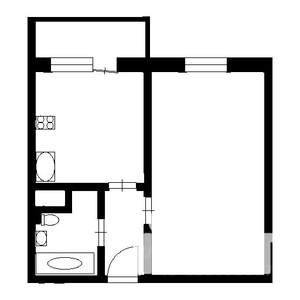 1-к квартира, на длительный срок, 43м2, 15/25 этаж