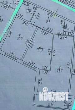 2-к квартира, на длительный срок, 64м2, 11/12 этаж