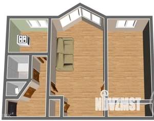 2-к квартира, на длительный срок, 44м2, 2/5 этаж