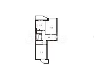 2-к квартира, на длительный срок, 52м2, 4/8 этаж