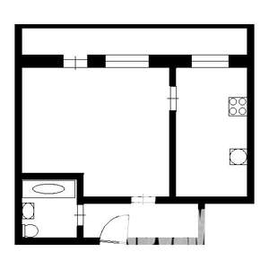 1-к квартира, на длительный срок, 22м2, 6/9 этаж