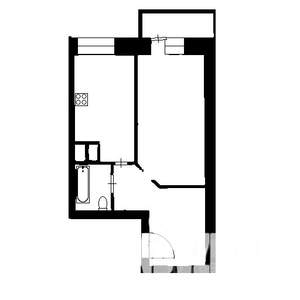 1-к квартира, на длительный срок, 39м2, 21/25 этаж