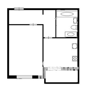 1-к квартира, на длительный срок, 39м2, 14/24 этаж