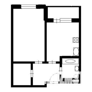 1-к квартира, на длительный срок, 44м2, 2/7 этаж