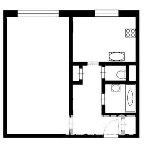 1-к квартира, на длительный срок, 35м2, 5/10 этаж
