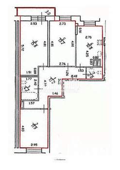 3-к квартира, на длительный срок, 72м2, 15/25 этаж