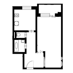 1-к квартира, на длительный срок, 40м2, 3/11 этаж