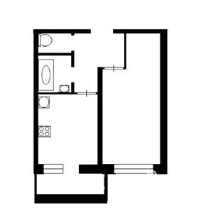 1-к квартира, на длительный срок, 38м2, 6/8 этаж