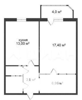 1-к квартира, на длительный срок, 45м2, 6/27 этаж