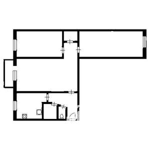 3-к квартира, на длительный срок, 59м2, 3/5 этаж