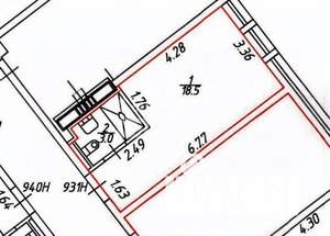 Студия квартира, на длительный срок, 21м2, 12/16 этаж
