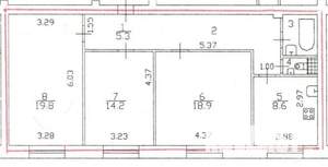 3-к квартира, на длительный срок, 80м2, 1/7 этаж