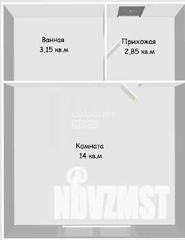 Студия квартира, на длительный срок, 20м2, 13/16 этаж