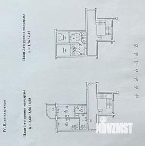 2-к квартира, на длительный срок, 59м2, 4/4 этаж