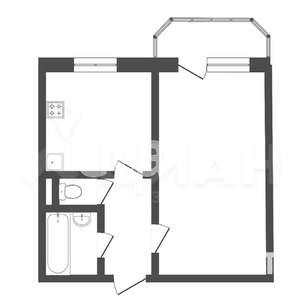 1-к квартира, на длительный срок, 35м2, 17/21 этаж