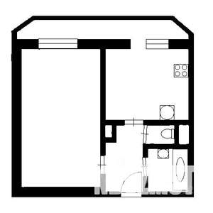 1-к квартира, на длительный срок, 38м2, 4/25 этаж