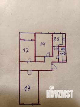 3-к квартира, на длительный срок, 73м2, 3/12 этаж