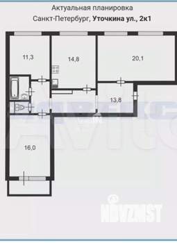 3-к квартира, на длительный срок, 80м2, 10/12 этаж