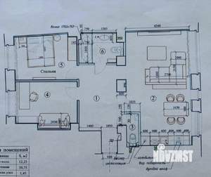 3-к квартира, на длительный срок, 75м2, 5/6 этаж