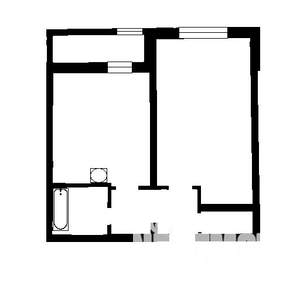 1-к квартира, на длительный срок, 41м2, 8/25 этаж