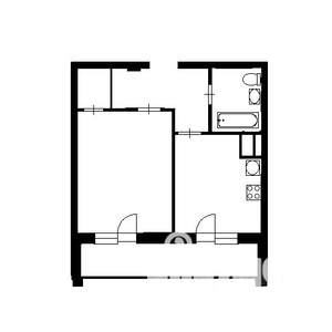1-к квартира, на длительный срок, 38м2, 20/23 этаж