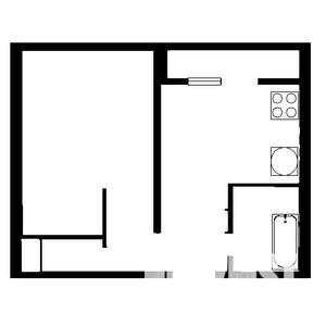 1-к квартира, на длительный срок, 43м2, 7/10 этаж